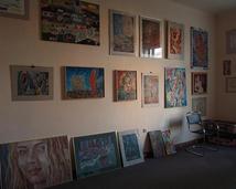 Wnętrze atelier - galerii autorskiej...