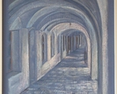 "Podcienia w Bielsku"; V.2010r; pastel; format: 60x42cm; Obraz zaginiony - galeria zmieniła właścicieli a obraz został sprzedany ; trudno dociec przez których....