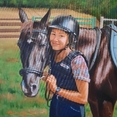 Dziewczyna z koniem (55x55)