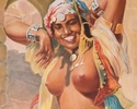 Zohra- tancerka z Maroka wg Adama Styki;54x46
