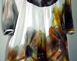 Tunika - bluzka bawełniana HIBISKUS "złota jesień"