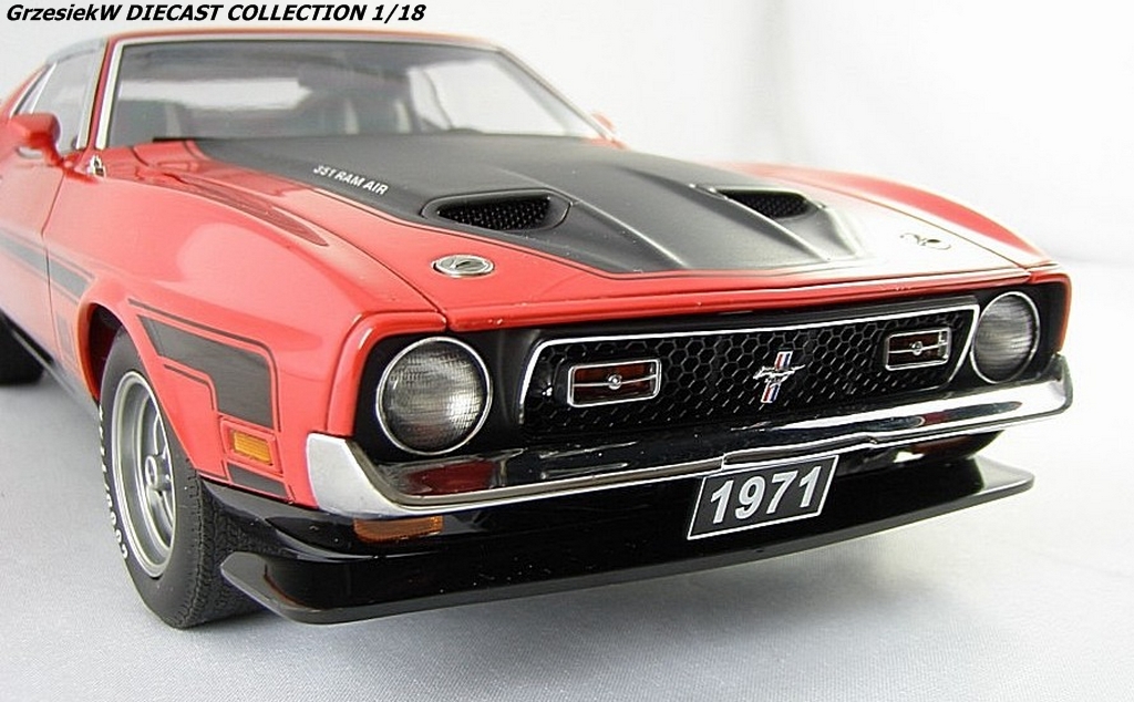 Ford Mustang Mach 1 Fastback 71 - red. Autoart No 72822 :: Diecast ...