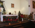 Wystrój kaplicy na Boże Narodzenie - fot. J. Mazur