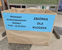 Łańcuch ludzi dobrej woli Zbiórka darów dla mieszkańców zalanego Kłodzka