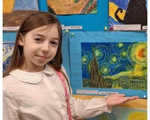 Uroczyste wręczenie dyplomów w SP 10 w konkursie międzyświetlicowym „Kolorowy świat Vincenta van Gogha”