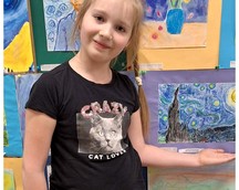 Uroczyste wręczenie dyplomów w SP 10 w konkursie międzyświetlicowym „Kolorowy świat Vincenta van Gogha”