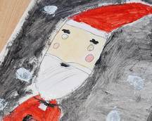 Jak wygląda Mikołaj? - prace plastyczne dzieci