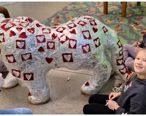 Szkolny tygrys na Walentynki