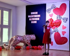 Szkolny tygrys na Walentynki