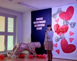 Szkolny tygrys na Walentynki