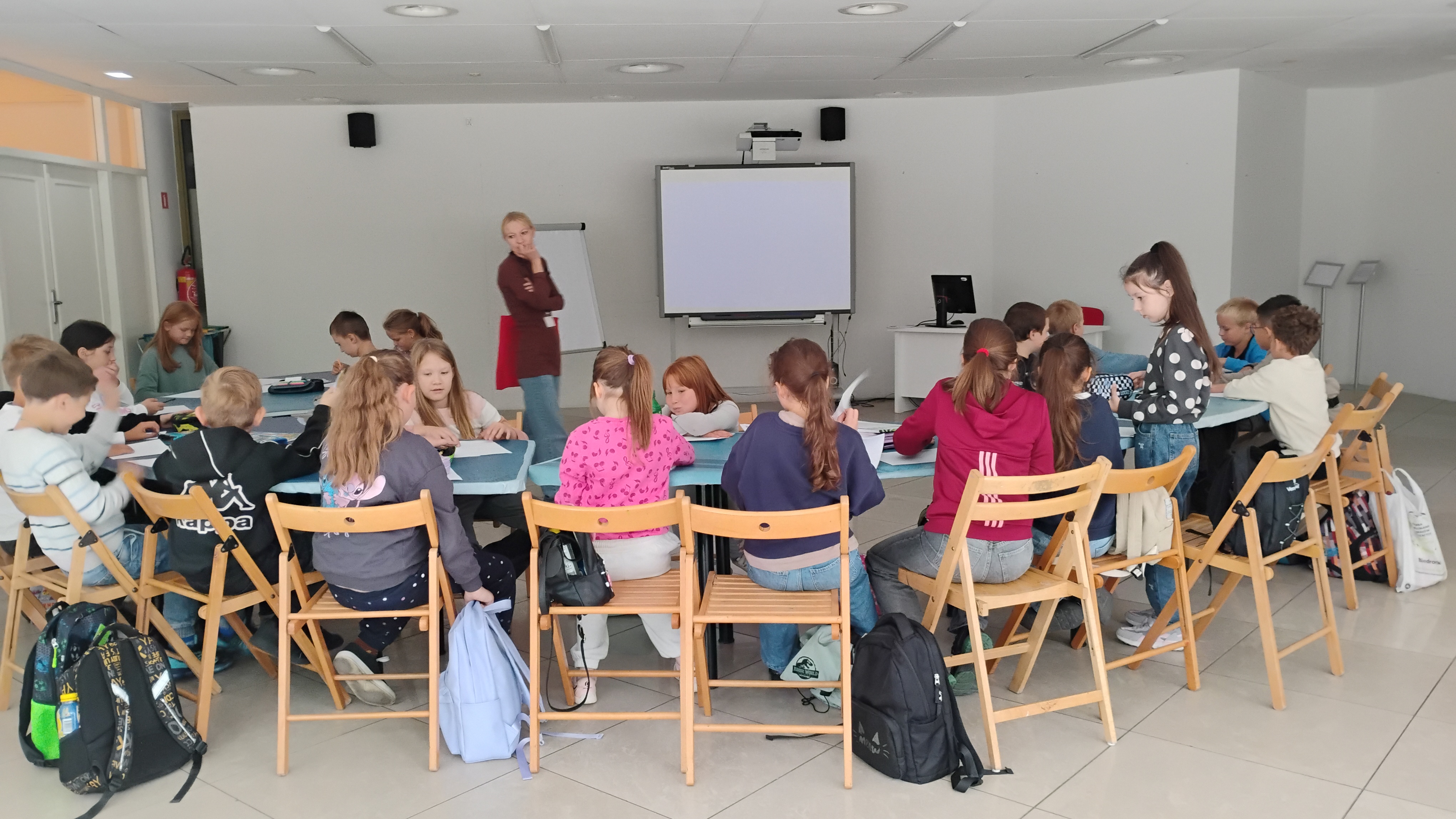 Klasa 3a wybrała się na lekcję muzealną do Muzeum Narodowego w Poznaniu