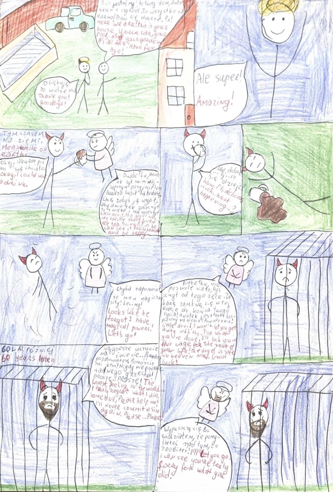 Arina Marchenko z klasy 7b została uhonorowana nagrodą specjalną Fundacji Literackiej &bdquo;Jak podanie ręki&rdquo; w wojew&oacute;dzkim konkursie dla uczni&oacute;w szk&oacute;ł podstawowych &bdquo;Aforyzmy w komiksie&rdquo;.