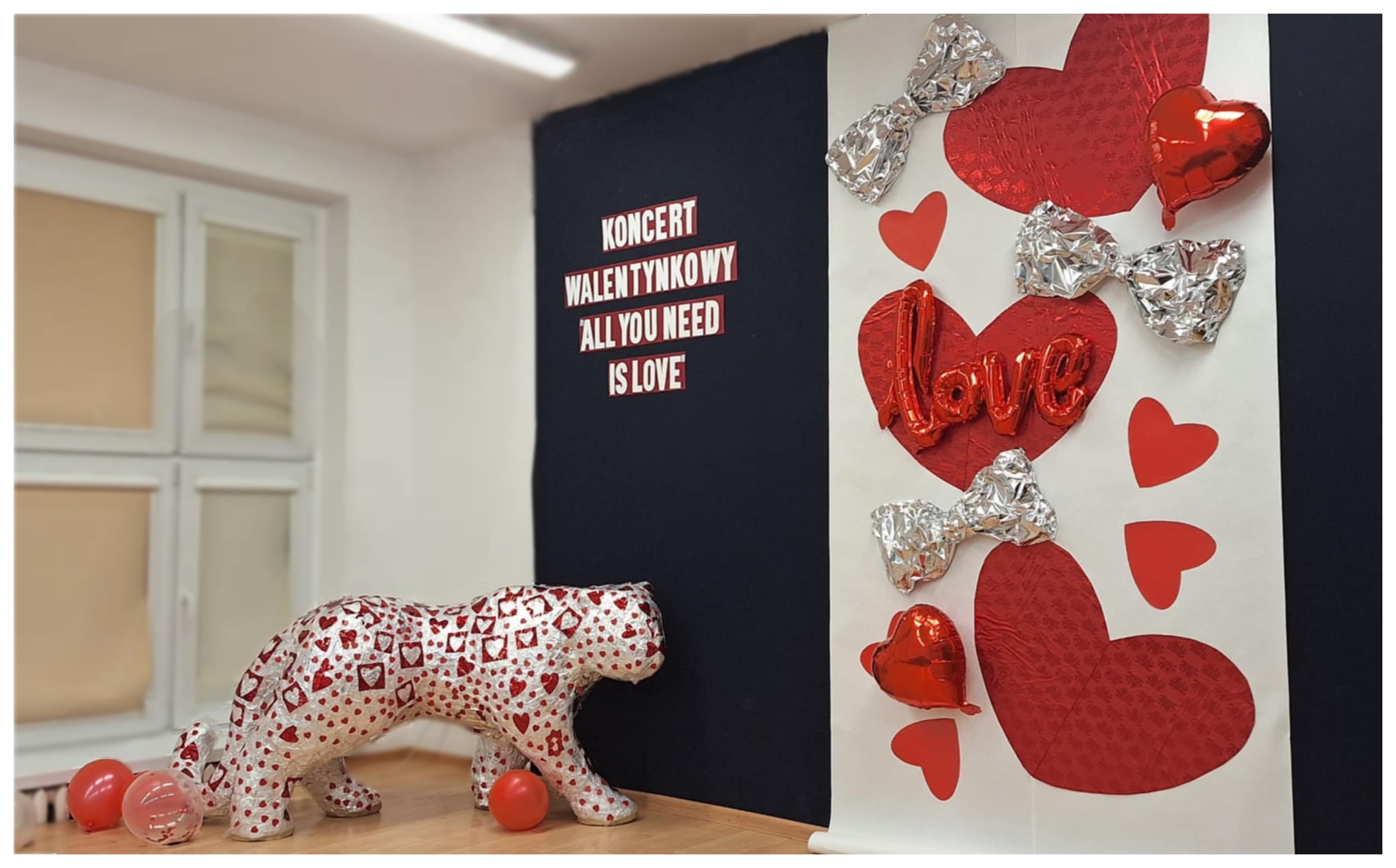 Szkolny tygrys na Walentynki