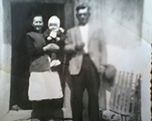 Chrzęstek Franciszek z żoną Zofią (Włudarczyk) i wnuczkiem Jurkiem