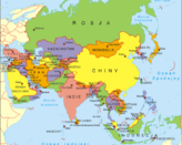Azja - mapa polityczna
