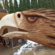 Rzeźba głowa orła długość 180cm  zdj. nr. 49
