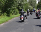 Na samym czele parady motocyklista z Powiatu Gryfino.