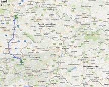 A to jest już trasa drugiego dnia jazdy - do Fusch ( Austria )