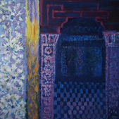 Impresja marokańska III, akryl, 50x50