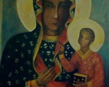 Matka Boska Częstochowska, olej, 100x80(sprzedany)