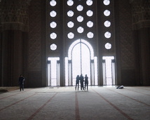 Casablanca - wnętrze meczetu