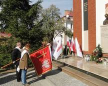 Uroczystość poświęcenia Pomnika Patrona „Solidarności” w Gorzycach