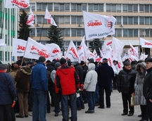 Manifestacja poparcia w Kielcach