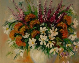 2p/Kwiaty polne 40cm-40cm  260,-