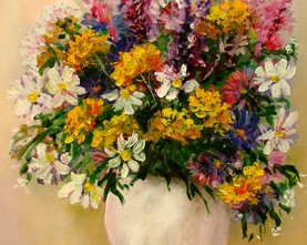 19c/Kwiaty polne 30cm-40cm 180,-