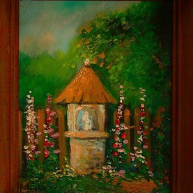18w/Kapliczka przydrożna 2 ramie 20-25cm  200,-