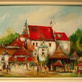 16k/Kazimierz Dolny obraz olejny 30-40cm  260,-