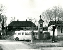 pętla autobusowa przy figurce w Mistrzejowicach