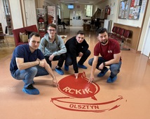 Oddawanie krwi - RCKiK w Olsztynie.